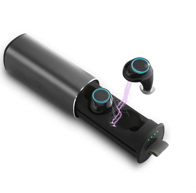 

Наушники беспроводные 3BS HEADSET TWS S5 Bluetooth 5.0 с Водонепроницаемым кейсом и Power Bank 500 mah Black