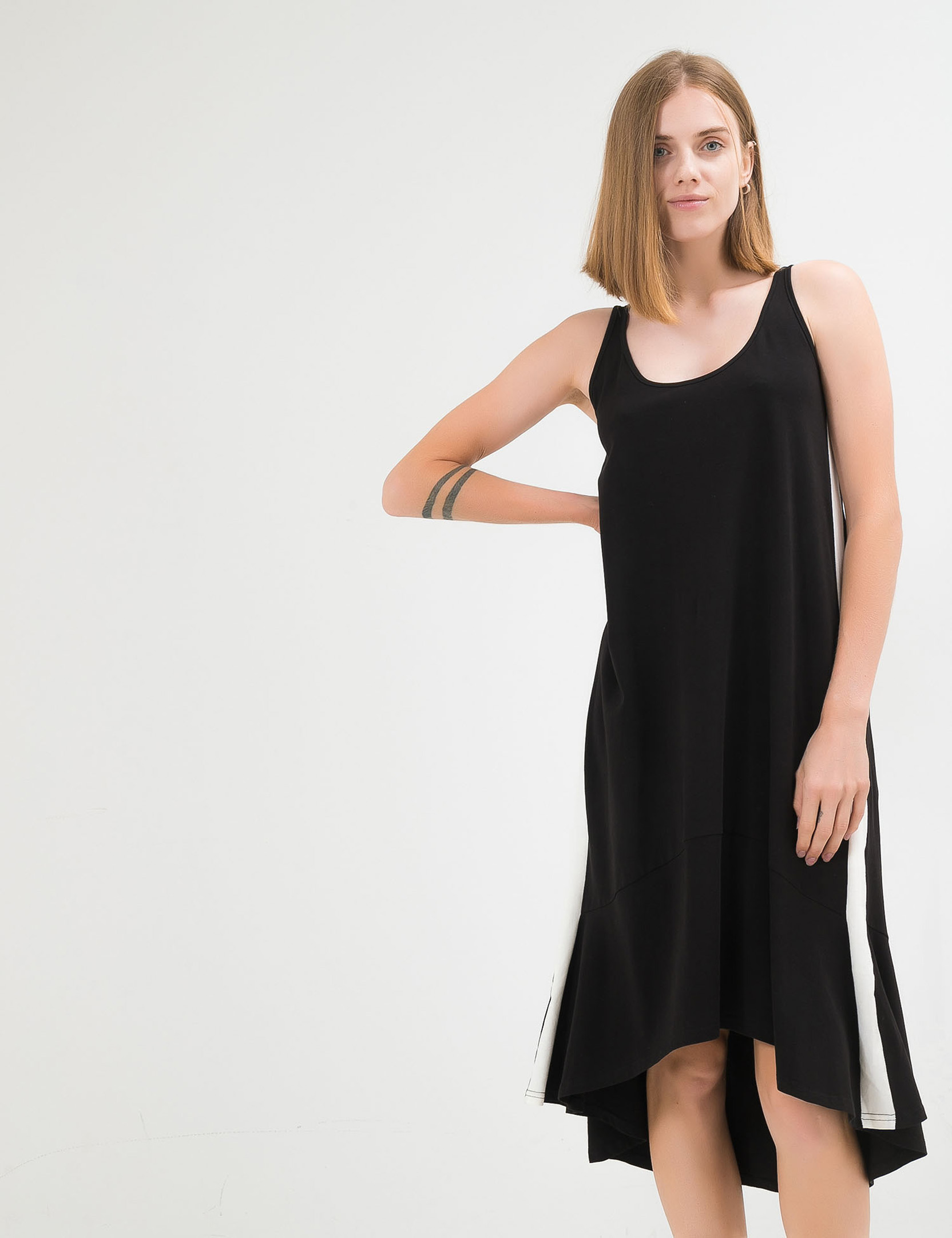 

Платье Wear me спортивное удлиненное S Чёрный 1w/19/29