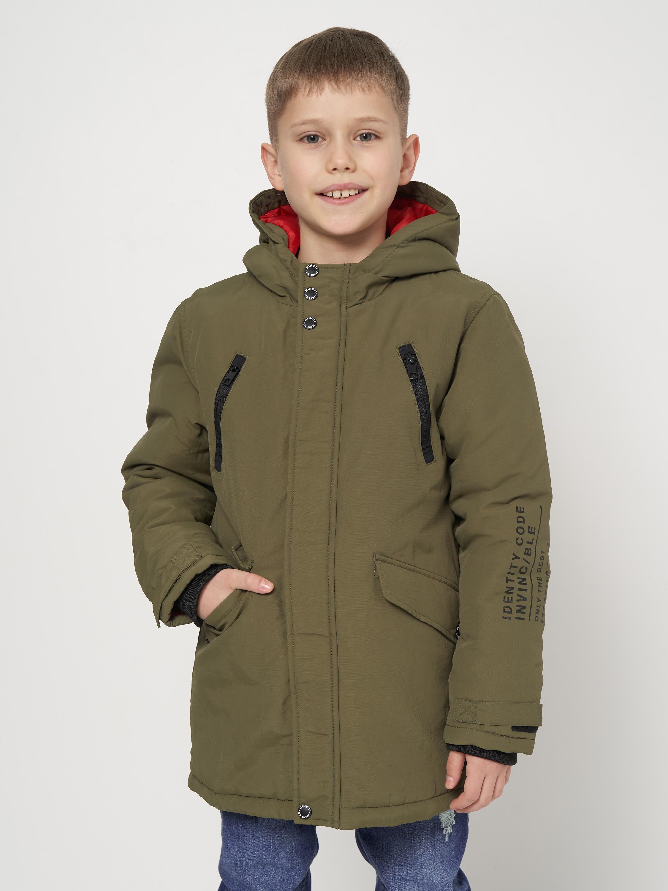 Акція на Дитяча демісезонна куртка для хлопчика Minoti Gym 2 37102JNR 98-104 см Хакі від Rozetka