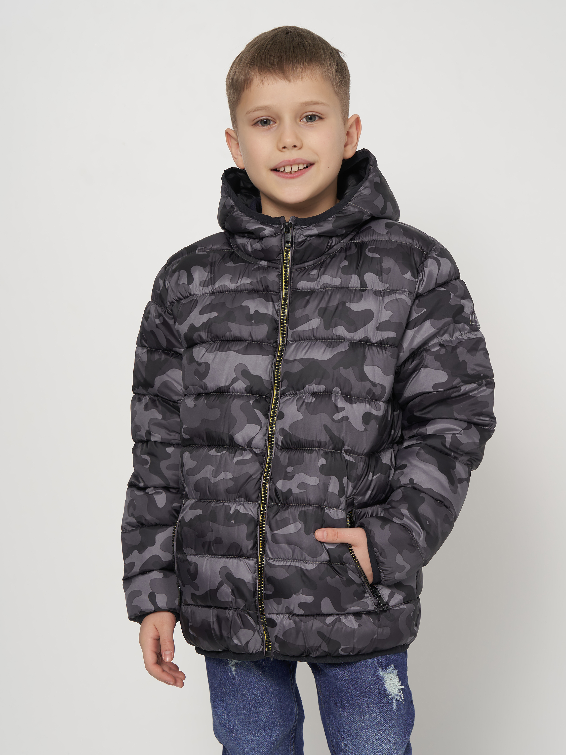 Акція на Дитяча демісезонна куртка для хлопчика Minoti 11COAT 4 37367JNR 98-104 см Мілітарі від Rozetka