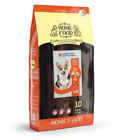 Сухой корм HOME FOOD DOG ADULT MEDIUM для взрослых собак «Индейка и ...