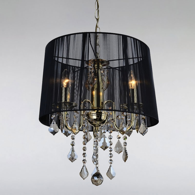 

Люстра подвесная Light House LS-15254GD-3 GD BLACK золото
