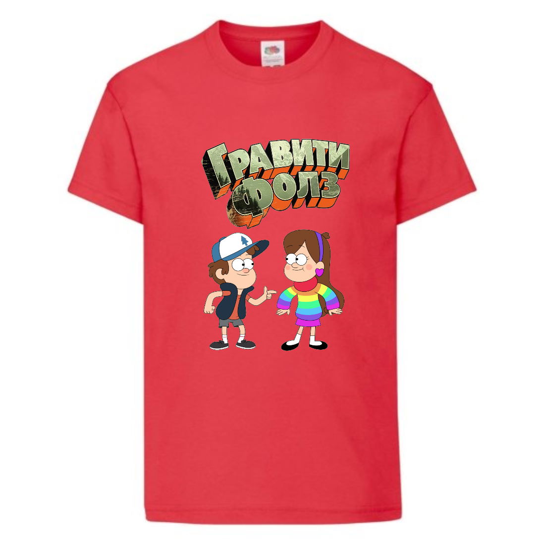 

Футболка детская Гравити Фолз Мэйб и Диппер 8 (Gravity Falls Mayb and Dipper 8) красная (GF rd-02) 128 см