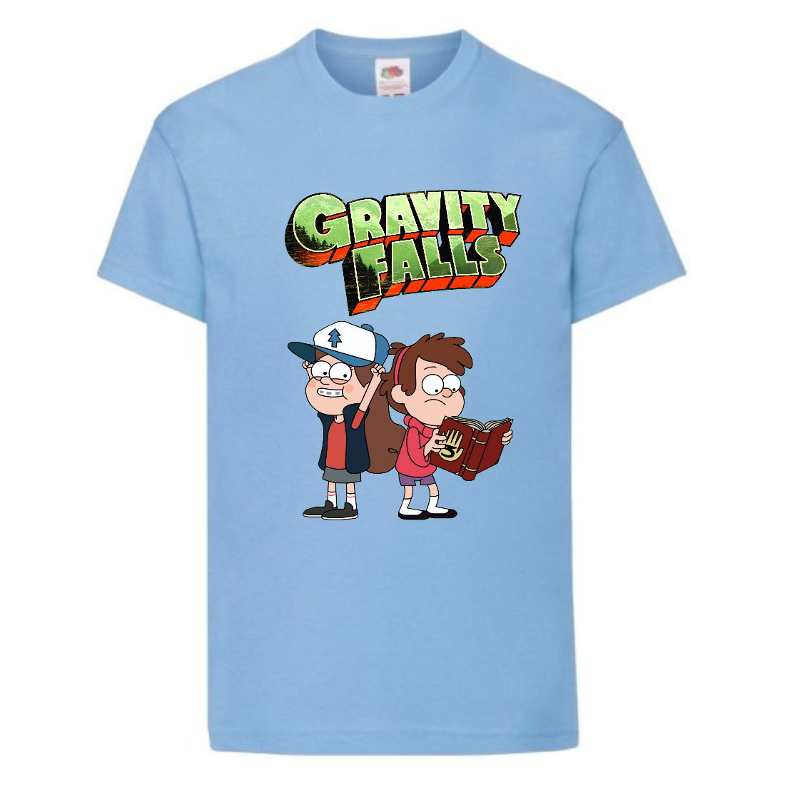 

Футболка детская Гравити Фолз Мэйб и Диппер 7 (Gravity Falls Mayb and Dipper 7) голубой (GF lblu-01) 116 см