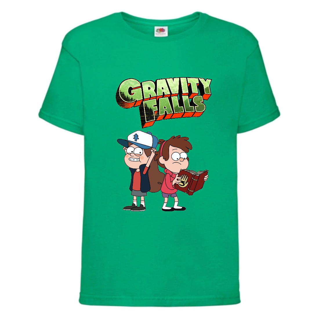 

Футболка детская Гравити Фолз Мэйб и Диппер 7 (Gravity Falls Mayb and Dipper 7) зеленая (GF grn-9) 152 см