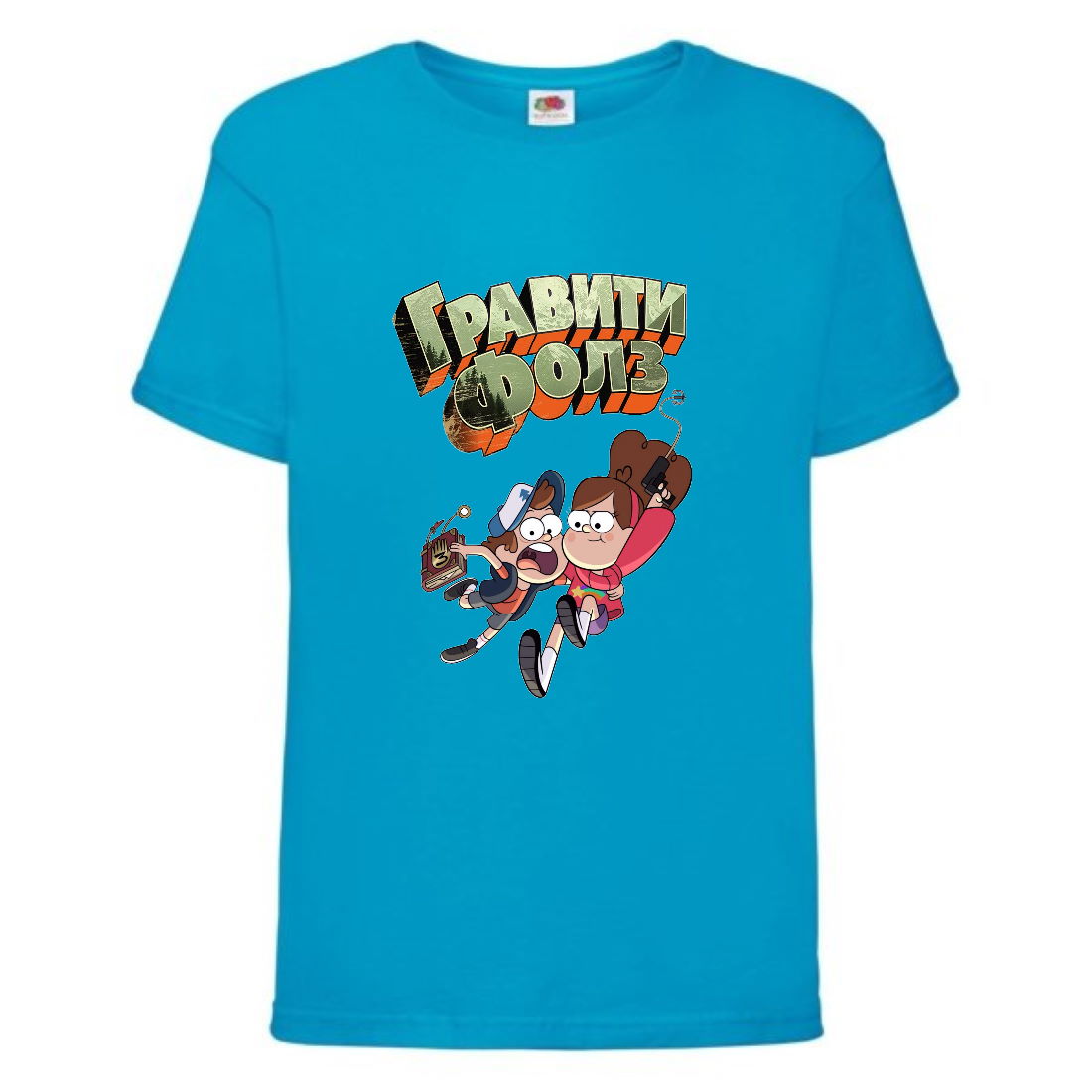 

Футболка детская Гравити Фолз Мэйб и Диппер 2 (Gravity Falls Mayb and Diper 2) синяя (GF blu-5) 152 см