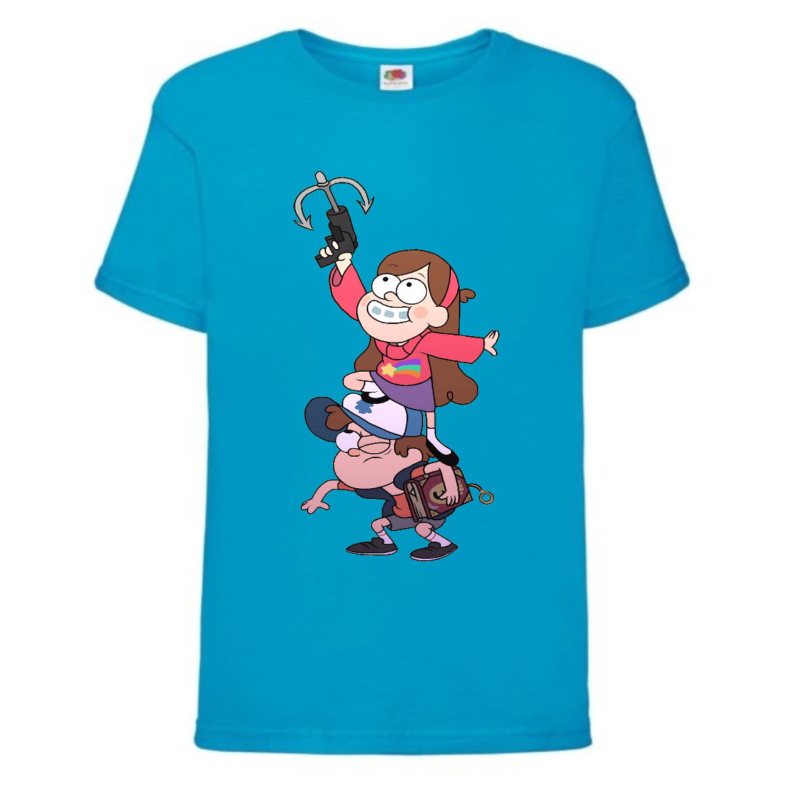 

Футболка детская Гравити Фолз Мэйб и Диппер 4 (Gravity Falls Mayb and Dipper 4) синяя (GF blu-6) 128 см