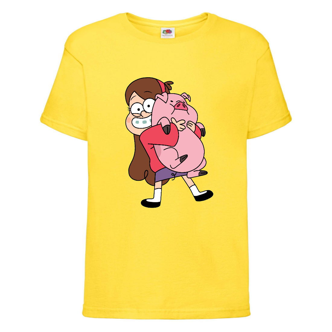 

Футболка детская Гравити Фолз Мэйб piggy (Gravity Falls Mayb piggy) желтая (GF yl-07) 116 см