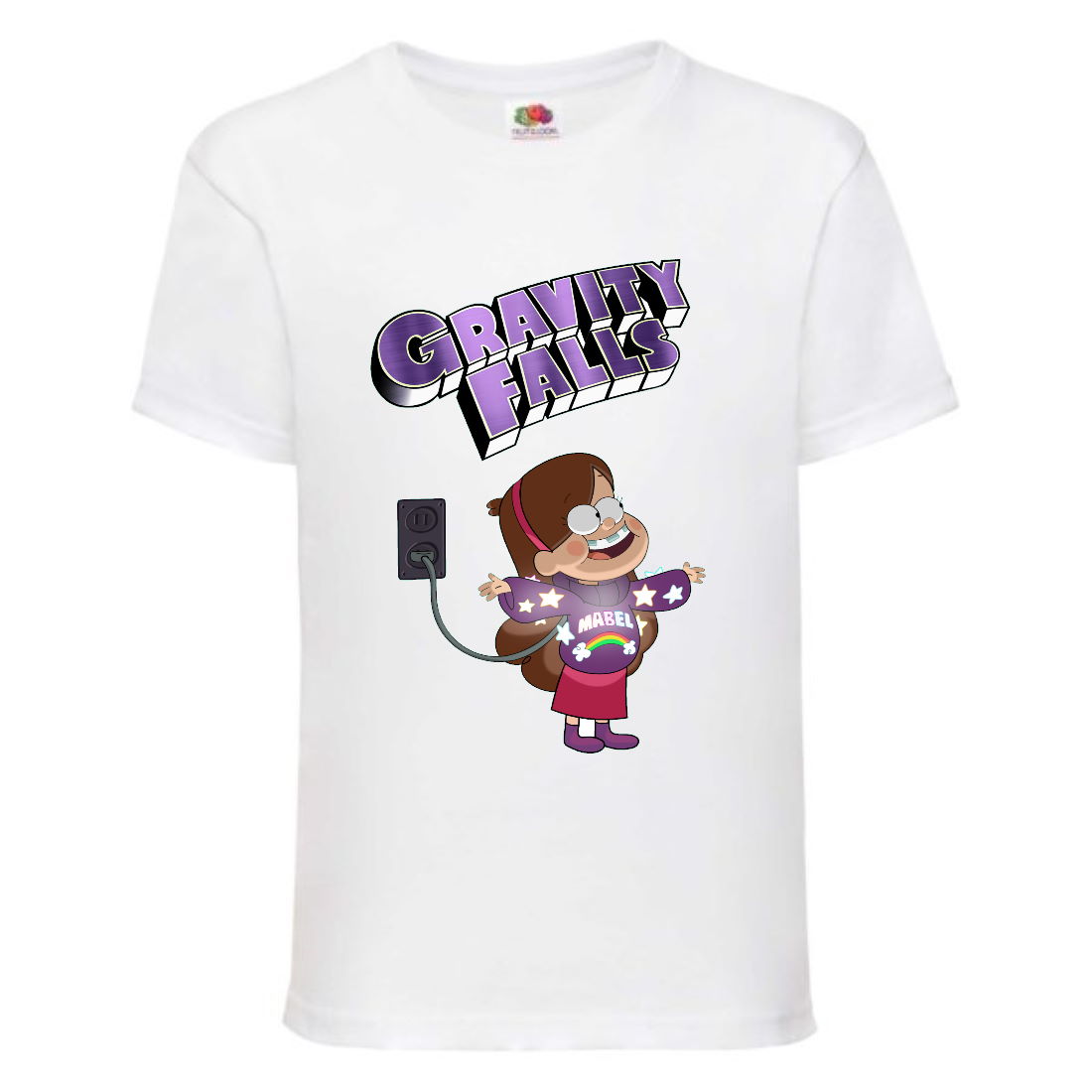

Футболка детская Гравити Фолз Гирлянда (Gravity Falls) белая (GF wh-4) 164 см