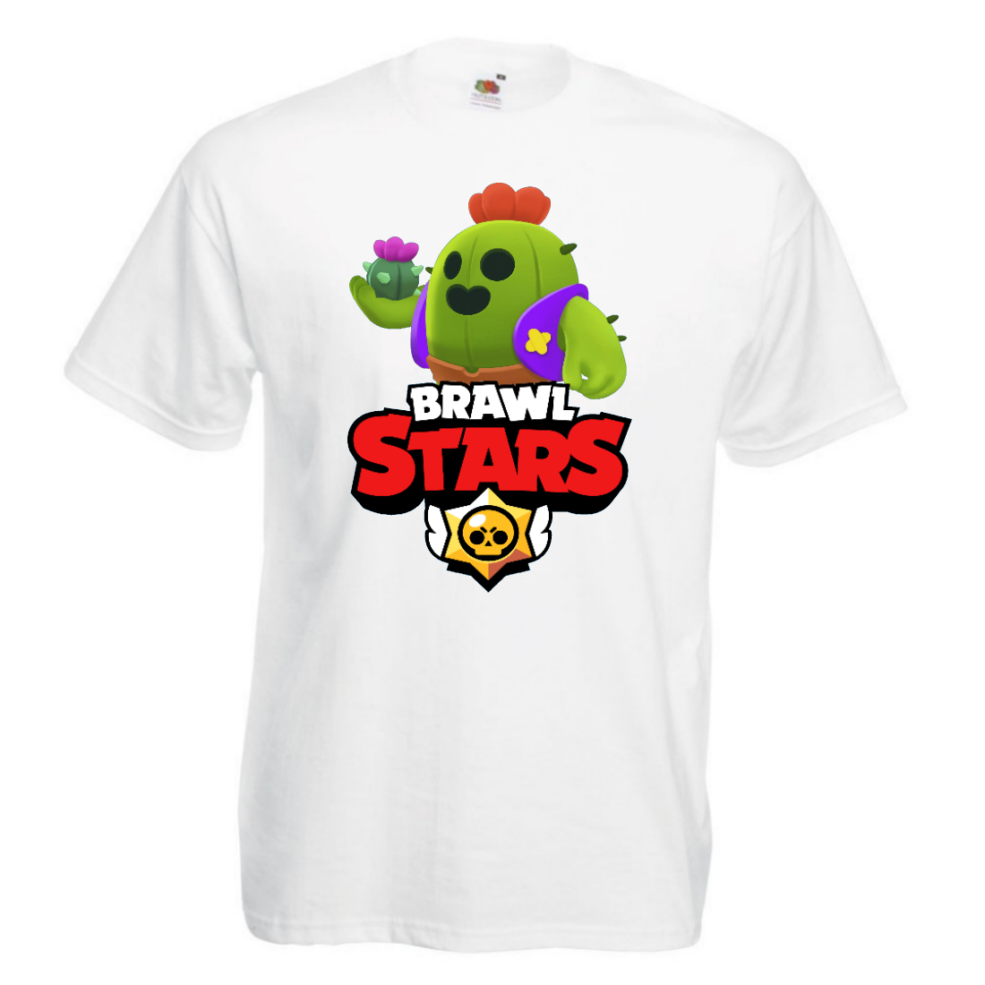 

Футболка детская Бравл Старс Спайк (Brawl Stars Spike) белая 152 см