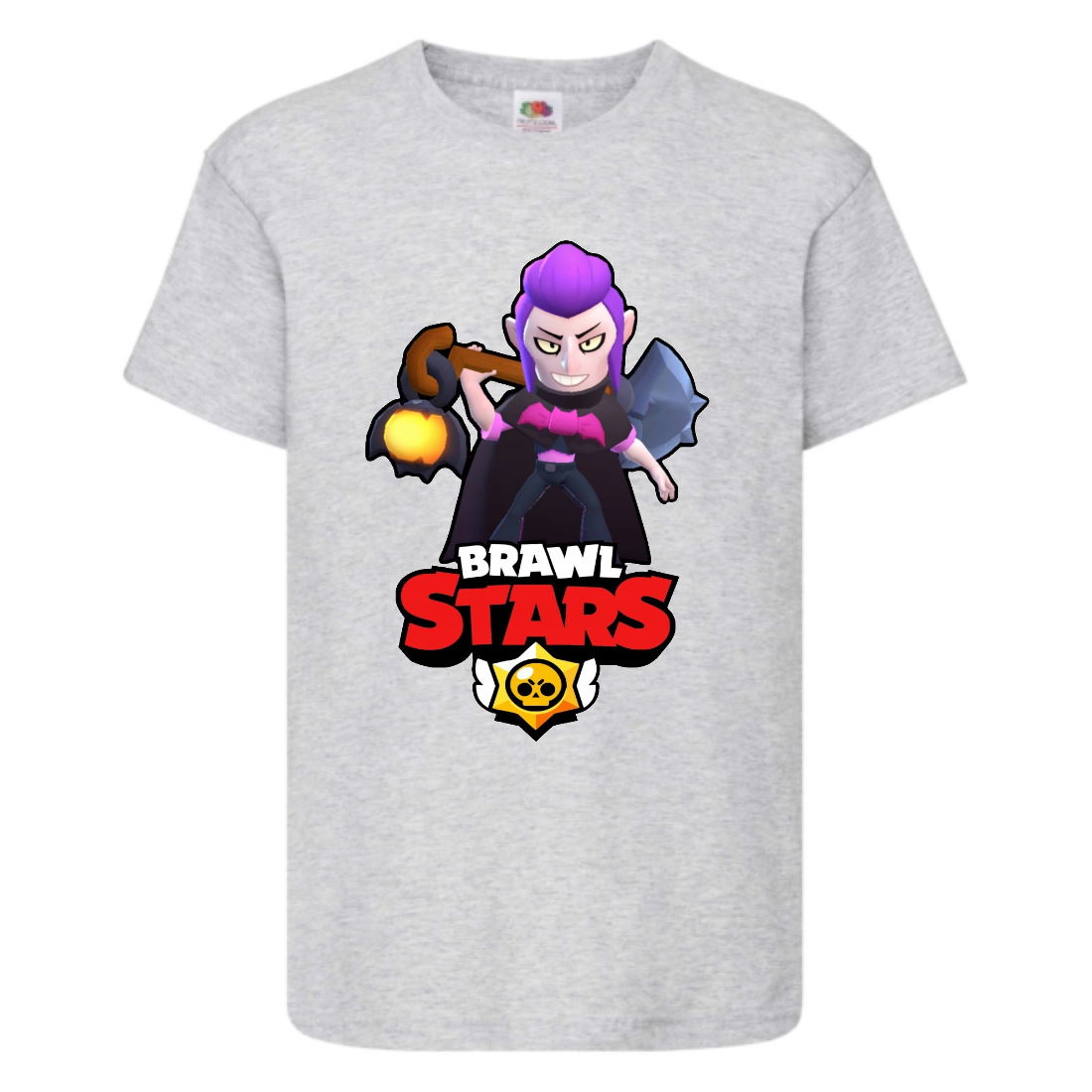 

Футболка детская Бравл Старс Мортис (Brawl Stars Mortis) серая 164 см