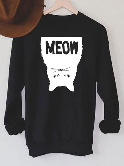 Акція на Світшот Love&Live Black Meow LLP00298 XL Чорний від Rozetka