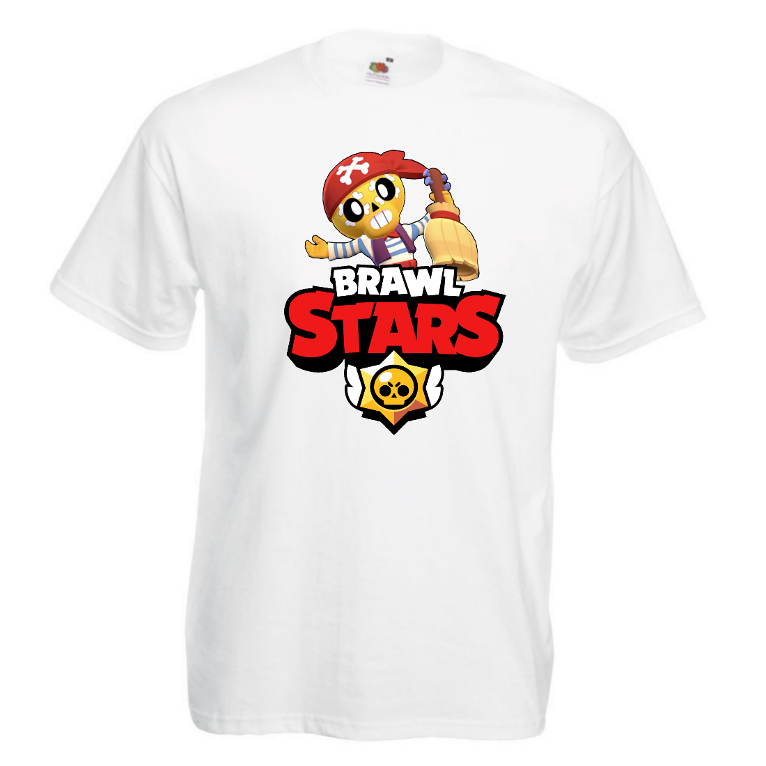

Футболка детская Бравл Старс ПОКО пират (Brawl Stars Poko) белая 140 см