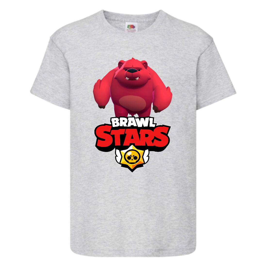 

Футболка детская Бравл Старс Медведь Ниты (Brawl Stars Nita) серая 152 см