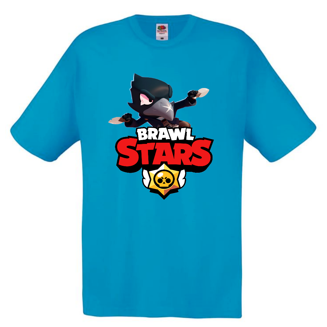 

Футболка детская Бравл Старс Ворон 2 (Brawl Stars Voron) голубая 164 см