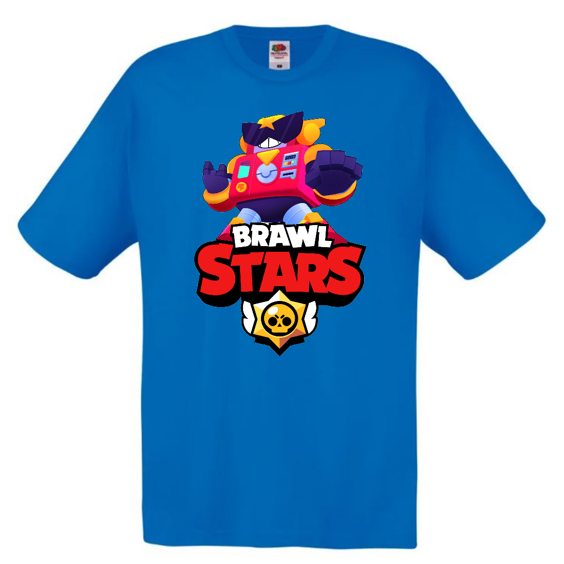 

Футболка детская Бравл Старс Вольт (Brawl Stars Surge) голубая 140 см