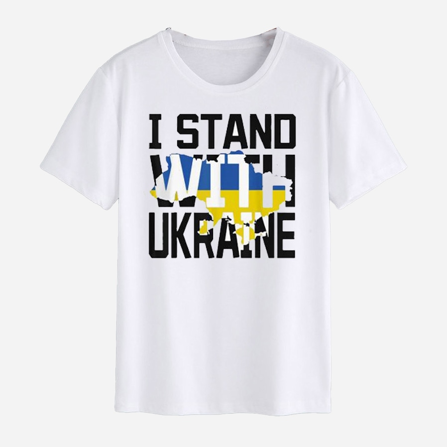 Акция на Футболка Love&Live I stand with Ukraine LLP01508 S Біла от Rozetka