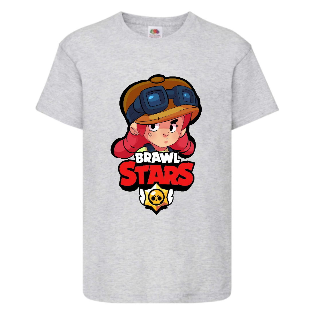 

Футболка детская Бравл Старс Джесси (Brawl Stars Jessie) серая 164 см