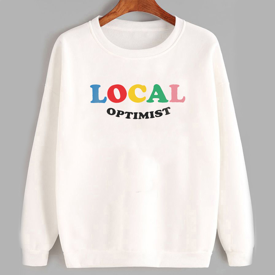 Акція на Світшот Love&Live Local optimist LLP02349 XL Білий від Rozetka