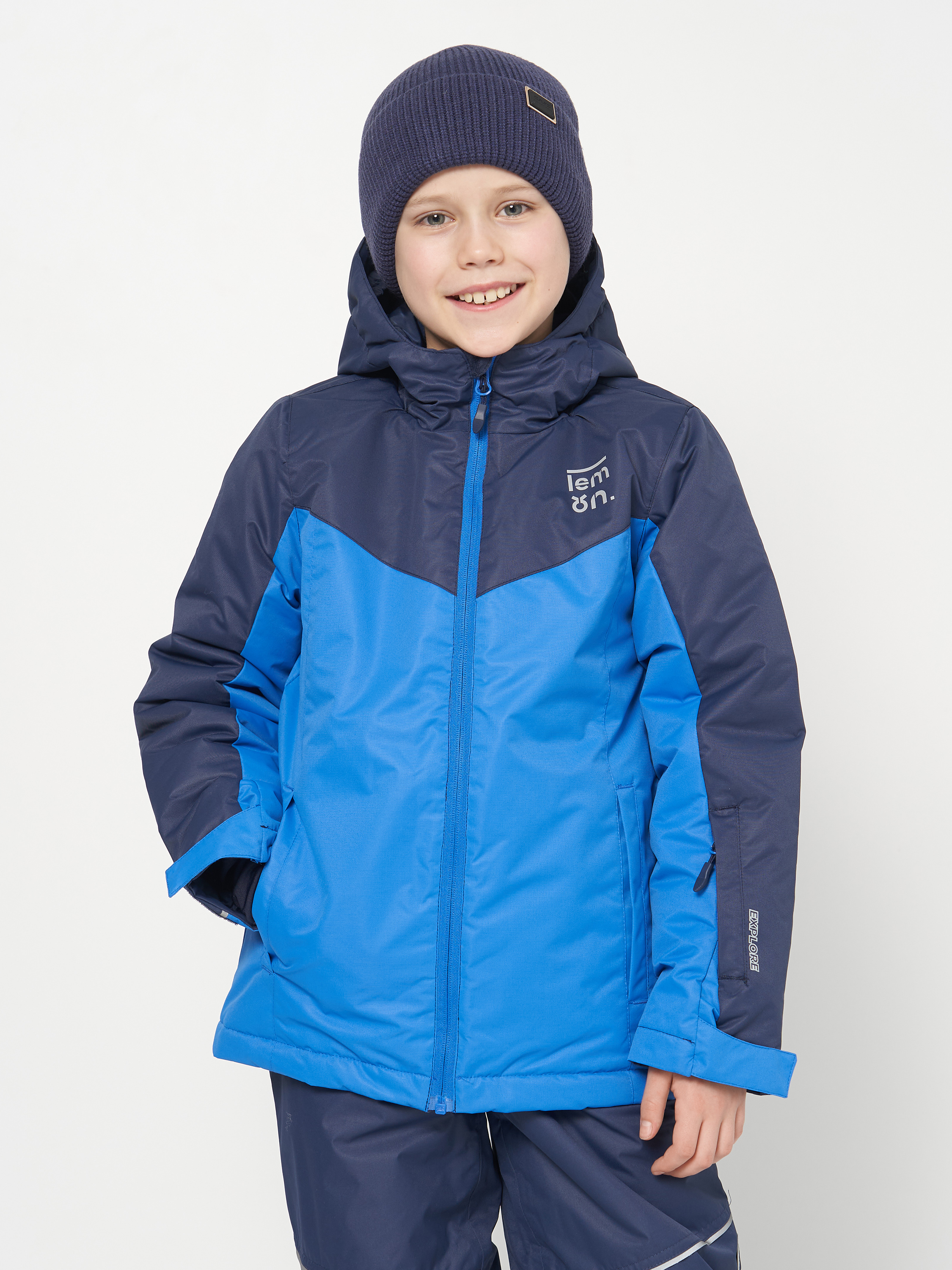 Акція на Дитяча зимова лижна куртка для хлопчика Lemon Outerwear Snowboard Boy ZL2152112OSB-015 134 см від Rozetka