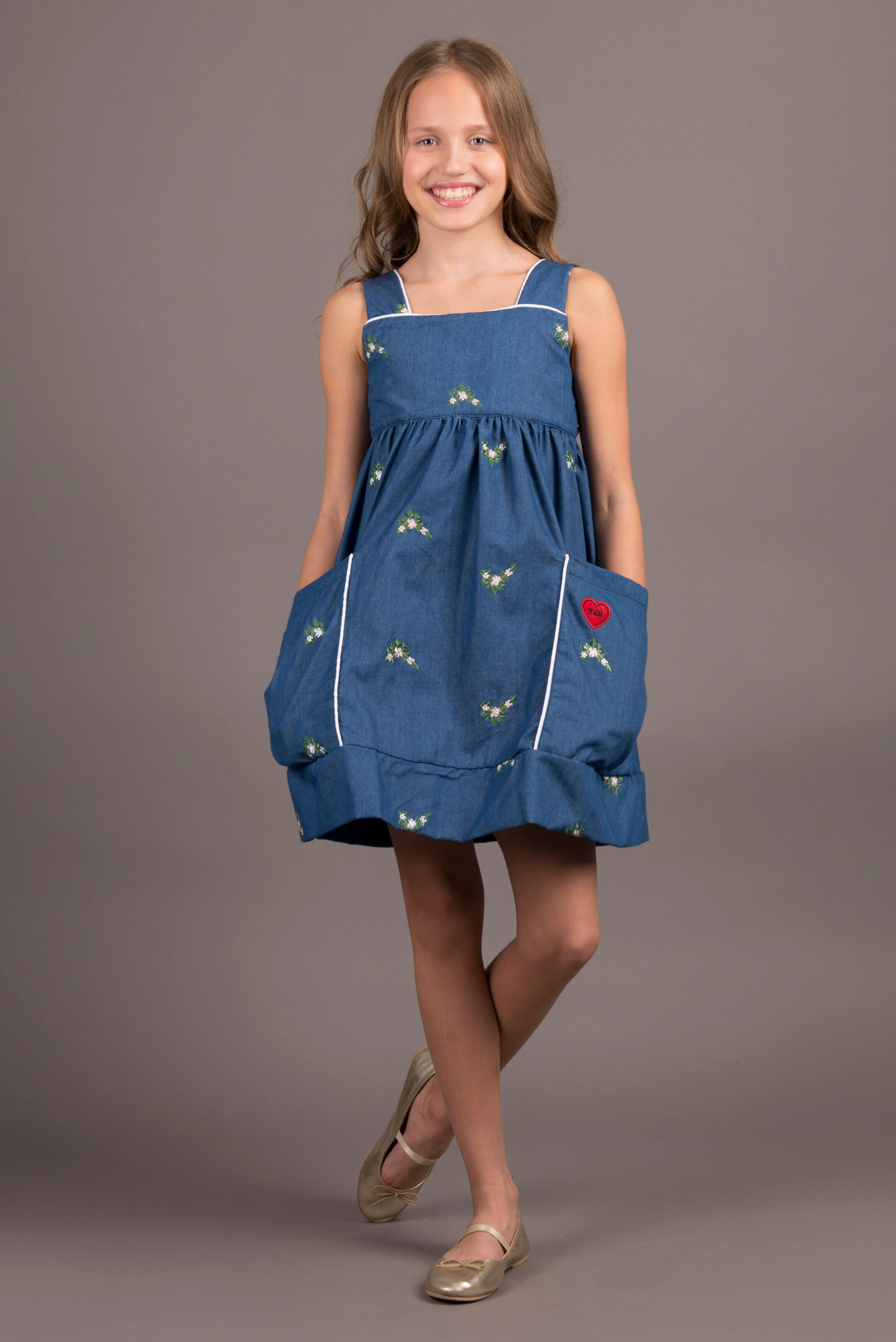 

Платье ANDRE TAN Kids K20110P 116 см Джинс