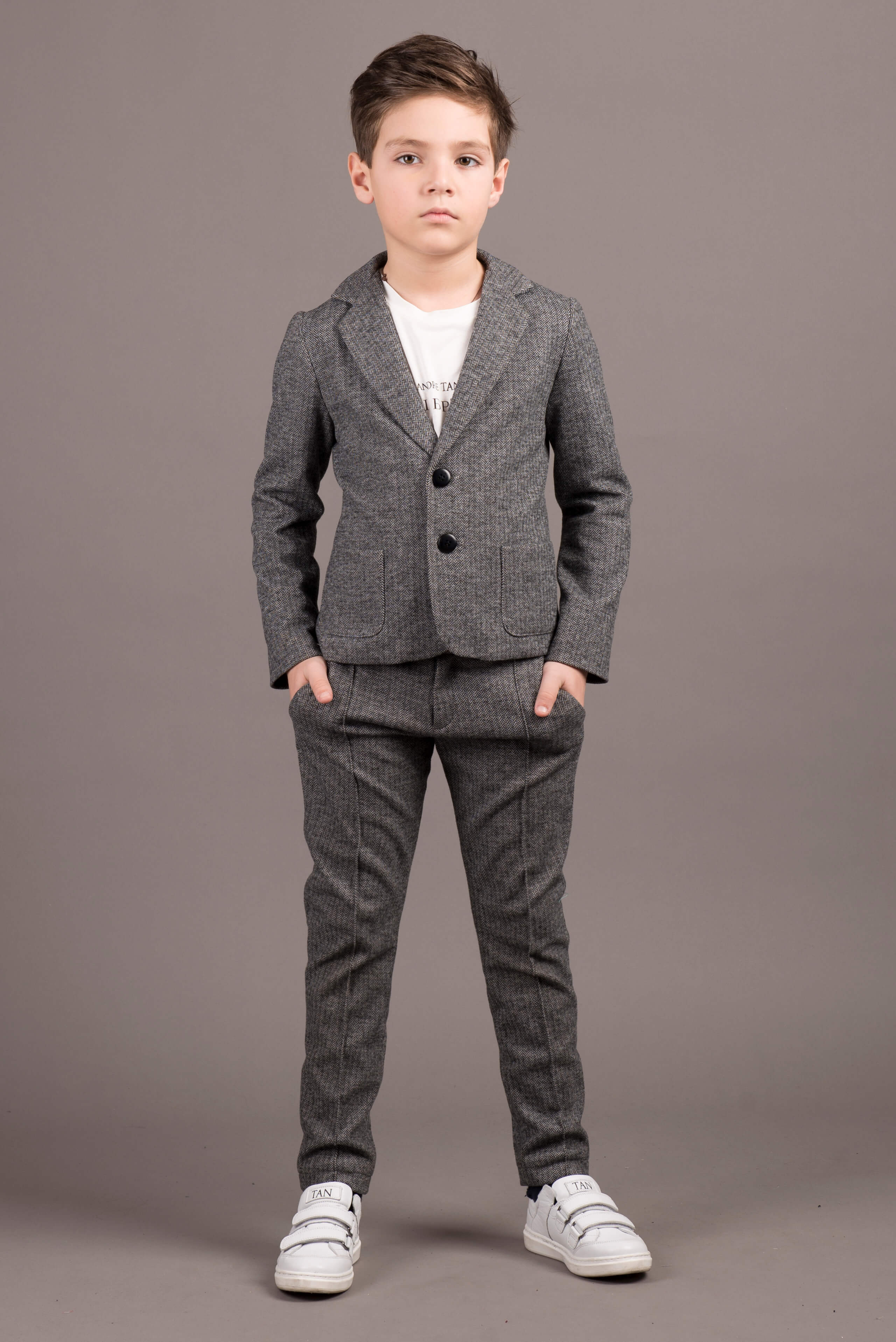 

Пиджак ANDRE TAN Kids K30030P 152 см Серый