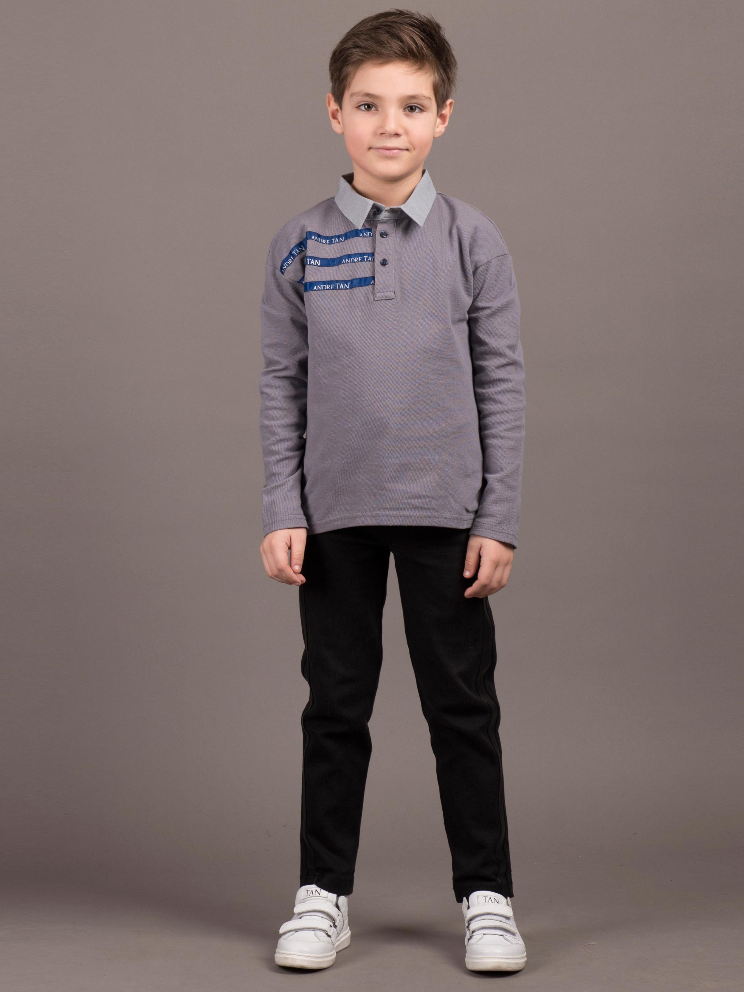 

Поло ANDRE TAN Kids K30123P 134 см Серое