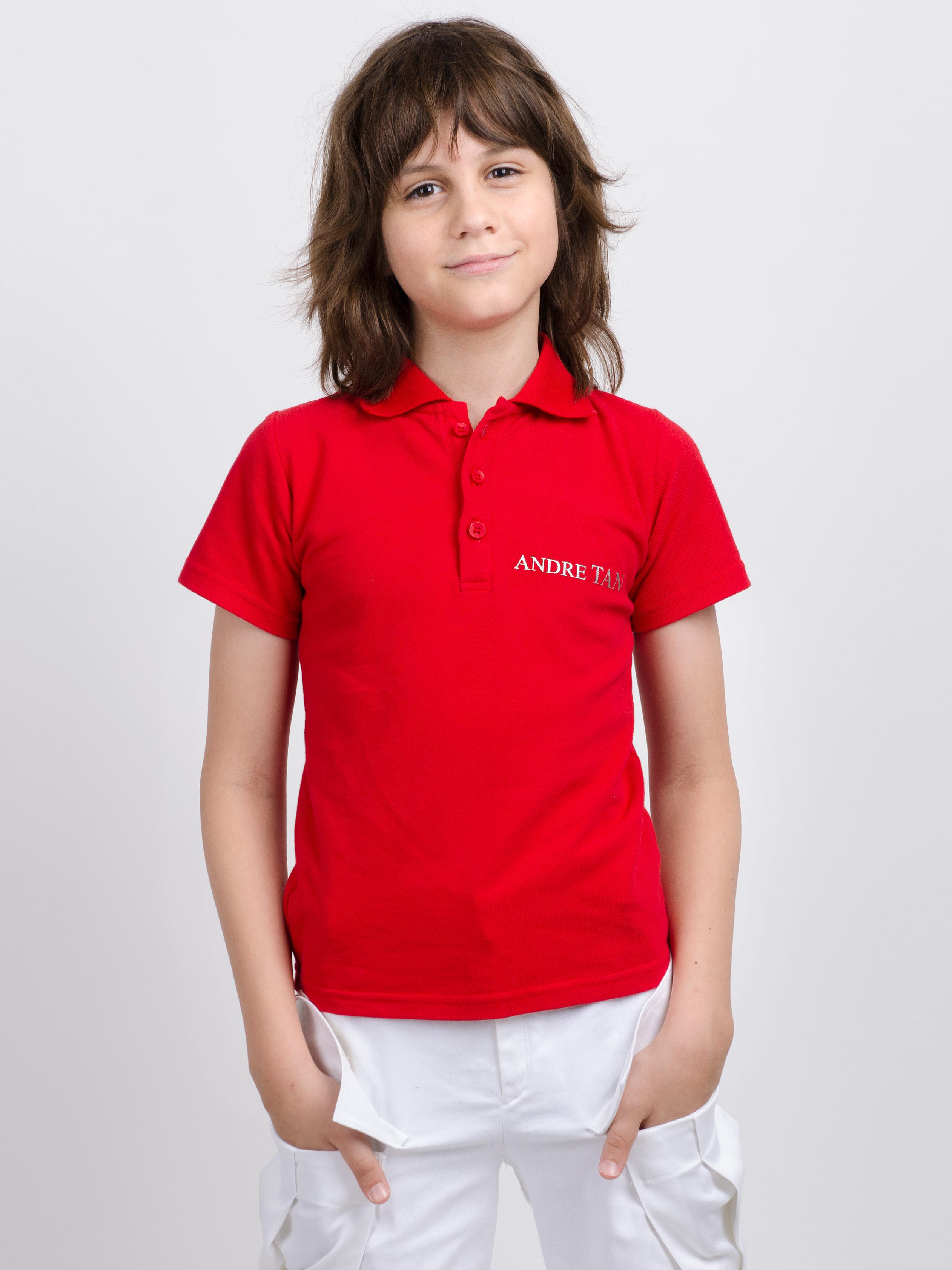 

Поло ANDRE TAN Kids K40052 134-140 см Красное