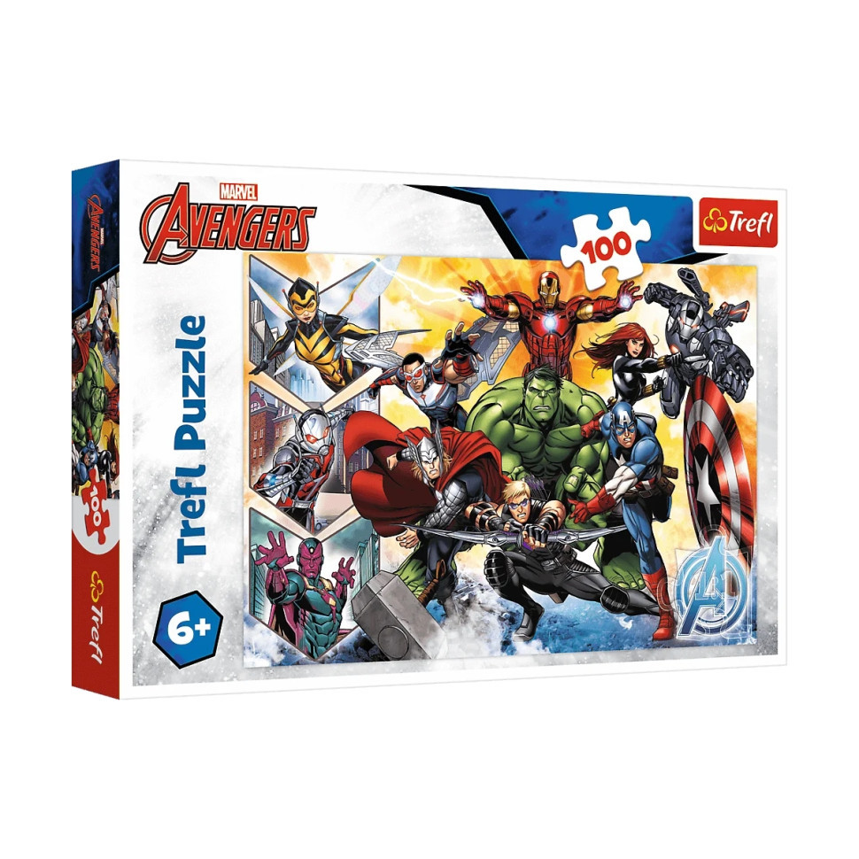 Дитячі пазли Marvel "Сила месників" Trefl 16431 100 елементів – низкие ...