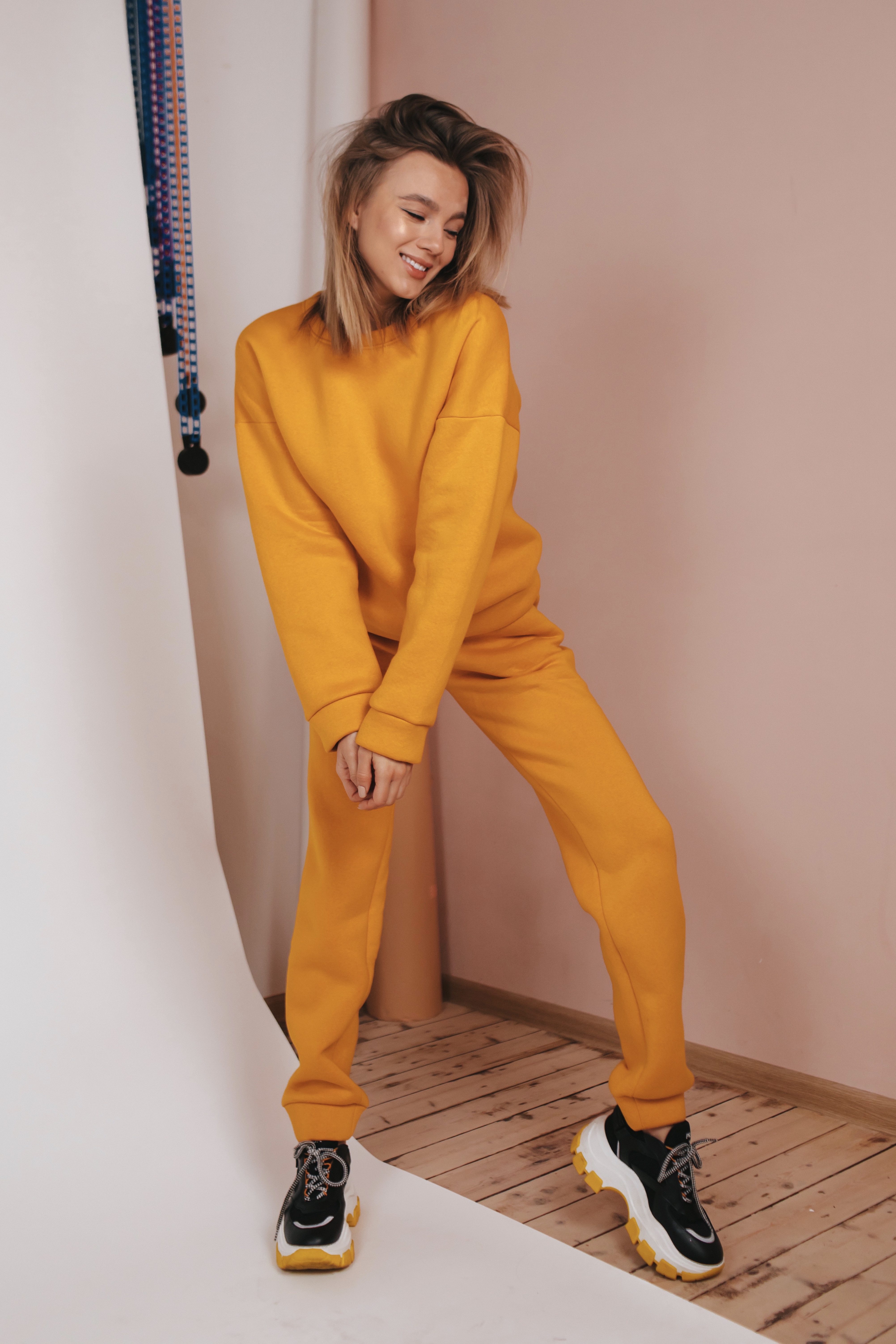 

Костюм спортивный утеплённый MON VOL One Size XS-M горчичный 0526