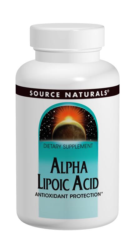 

Антиоксиданты Source Naturals Альфа-Липоевая Кислота 50 мг 100 таблеток