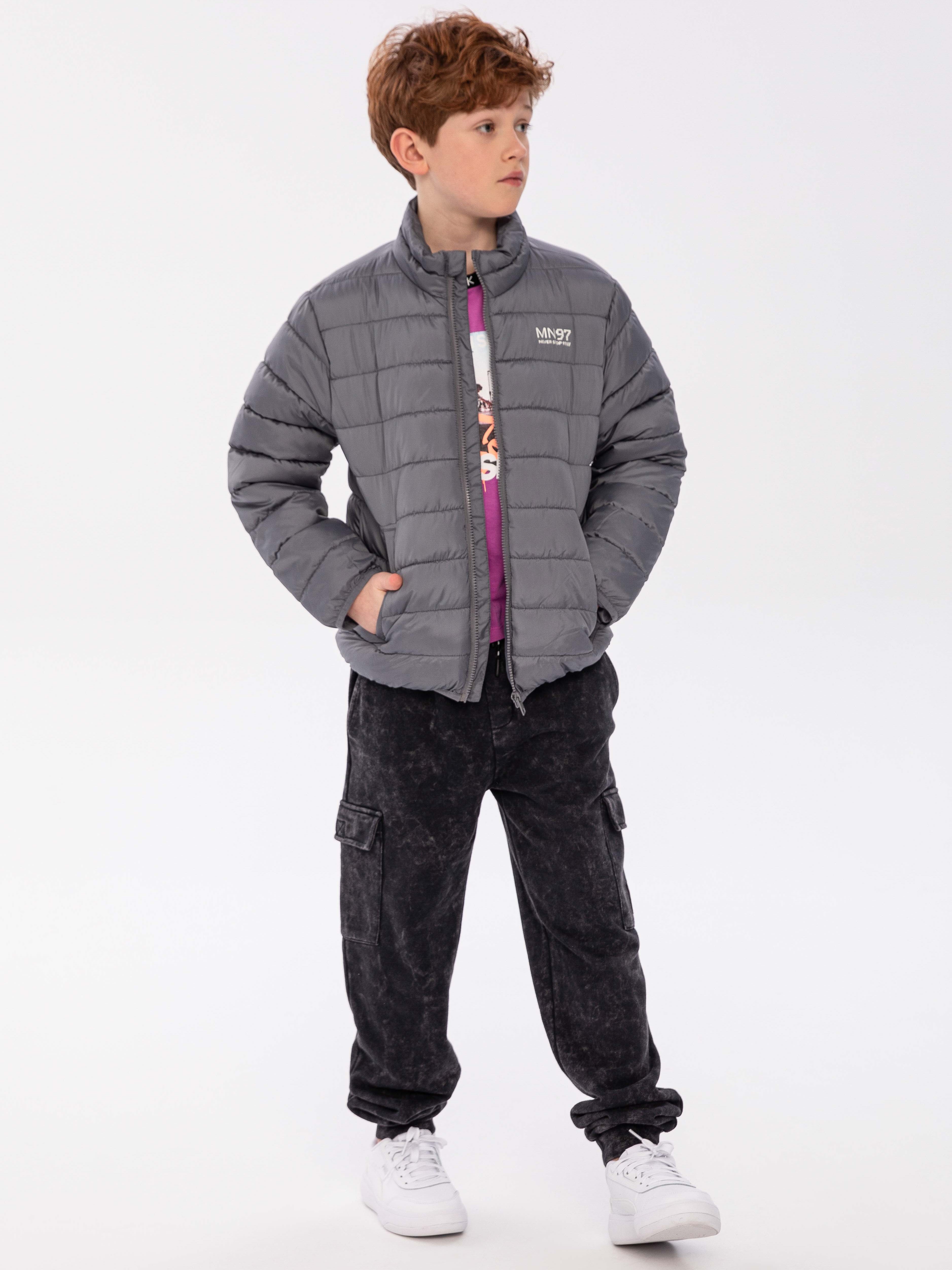 Акція на Дитяча демісезонна куртка для хлопчика Minoti 13coat 18 38552TEN 128-134 см Сіра від Rozetka