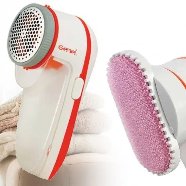 Машинка для видалення катишок Gemei GM230 (9770) 220В з щіточкою для очищення Біложовтогаряча