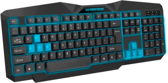 

Клавиатура проводная Esperanza ILLUMINATED USB UA Black-blue
