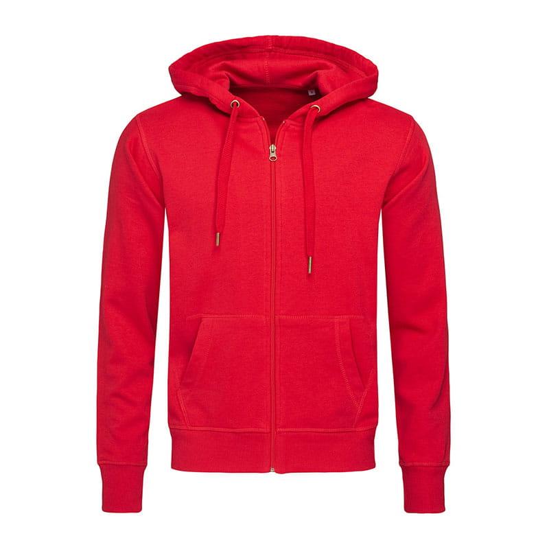 Худи на молнии Stedman ST5610 XXL красный от продавца: T.Store – в ...