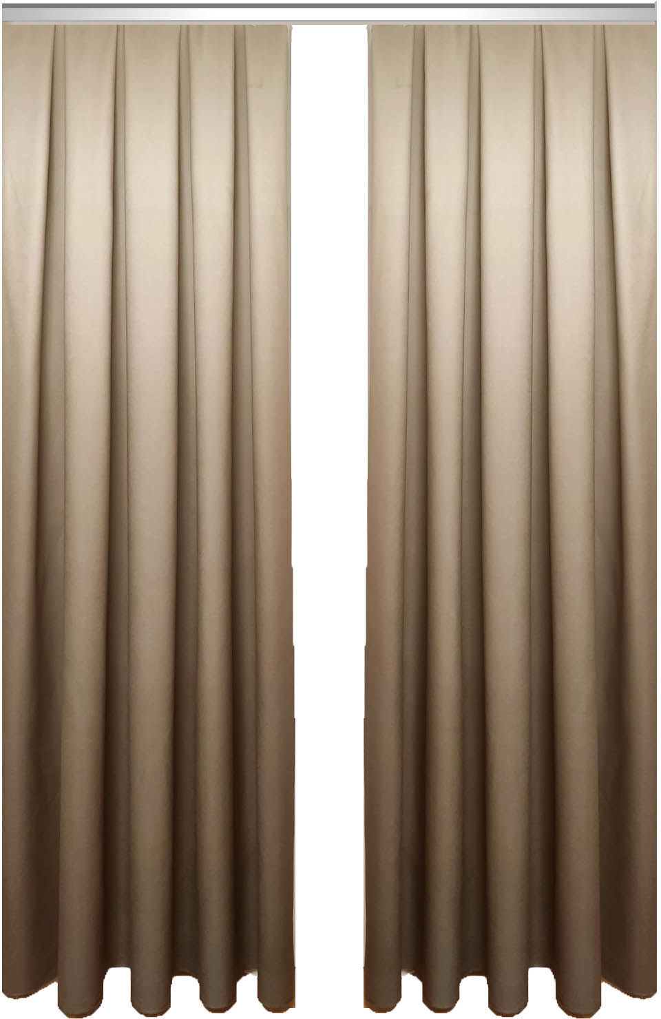 

Комплект штор Декор-Ин Градиент переход от темно-бежевого в светло-бежевый 255х150 2 шт (Vi 100269)