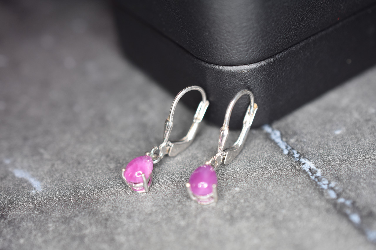

Серебряные серьги со Шпинелью Sky Jewelry 1234