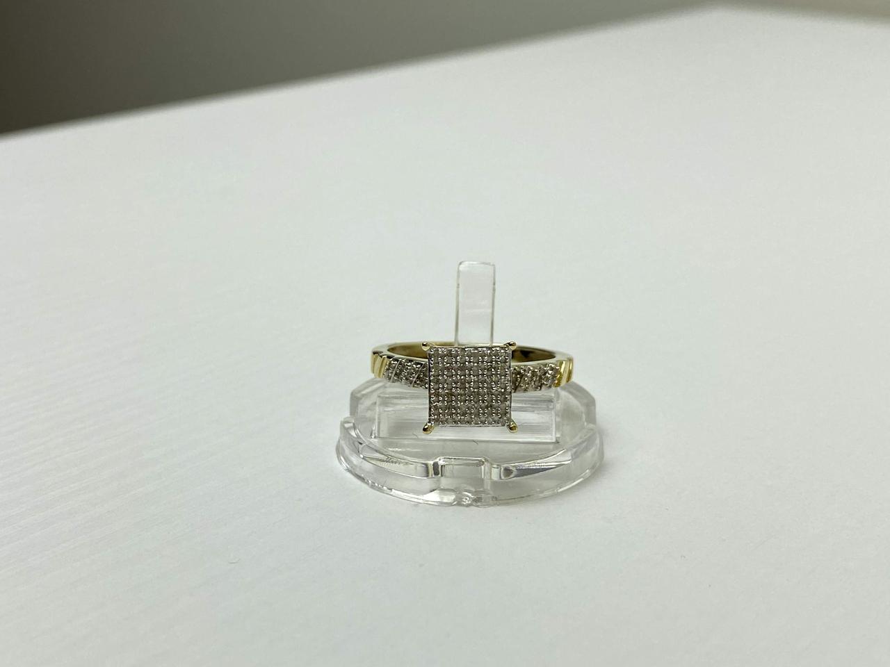 

Кольцо из желтого золота с Бриллиантами Принцесса Sky Jewelry 2627 17,5