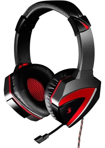 

Наушники Bloody G501 (Black+Red) с микрофоном, регулятор громкости