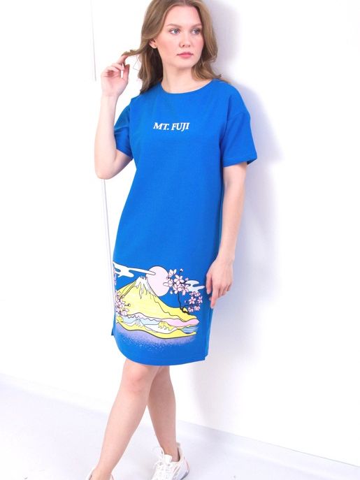 Акція на Сукня-футболка міді літня жіноча Носі своє 8201-057-33 50 Джинс (p-6232-75136) від Rozetka