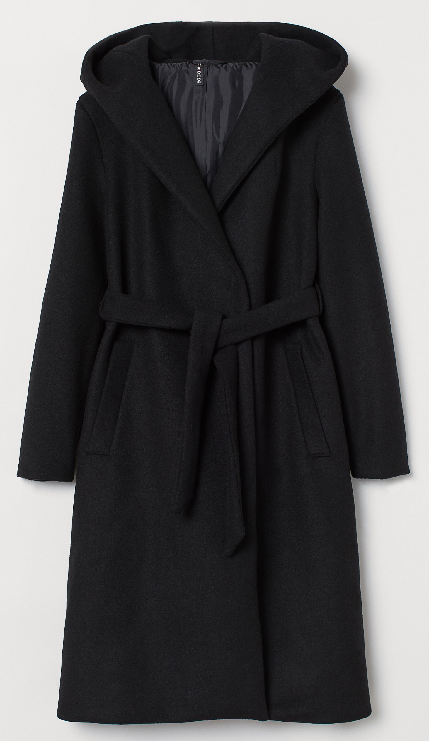 

Пальто H&M 8445491 XL Черное
