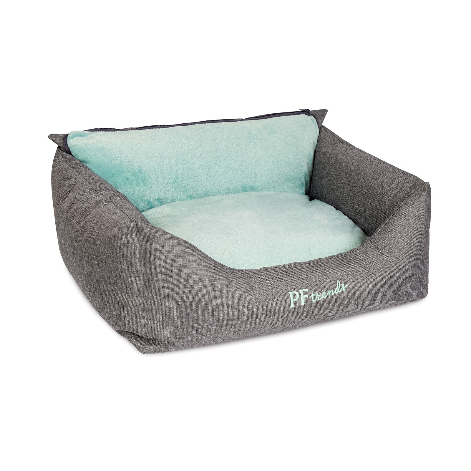 

Лежак Pet Fashion PRIME 66х52х24 см серо-мятный
