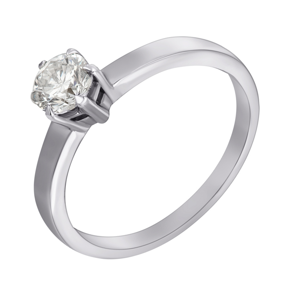 

Золотое кольцо Amore с бриллиантом 0,51ct и дополнительным бриллиантом в шинке 16.5 размера