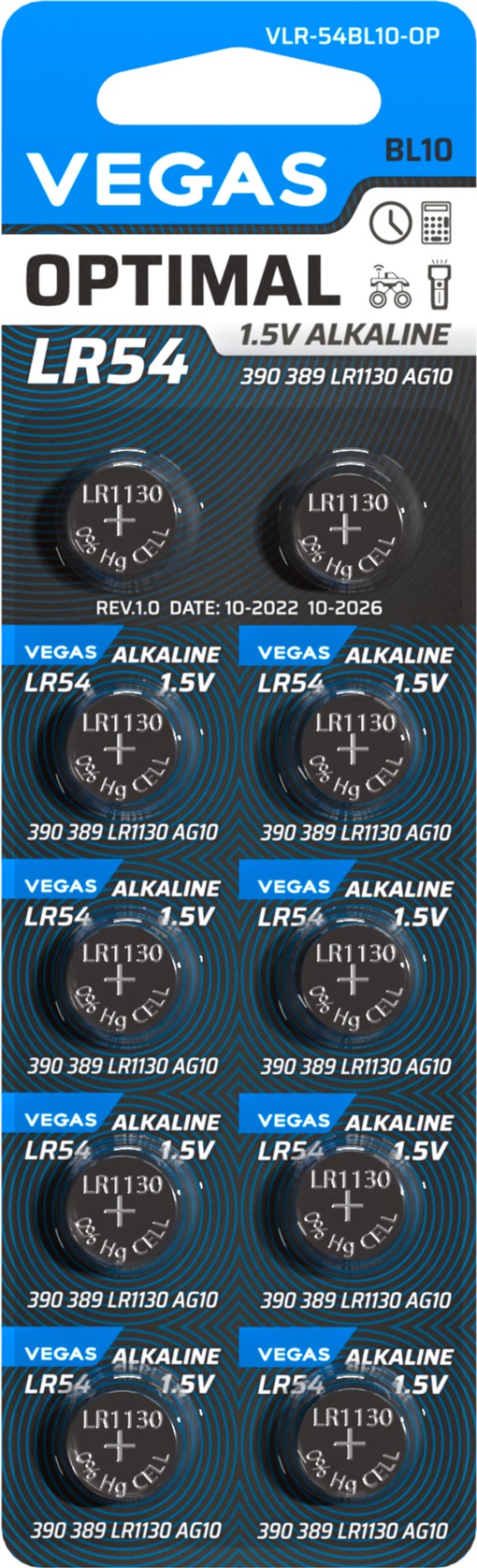 Аккумуляторы и батарейки LR54/LR1130/AG10/G10 купить в ROZETKA: акции,  скидки, распродажи