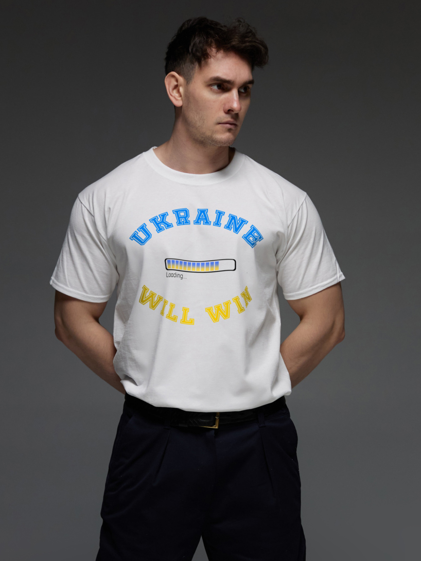 Акція на Футболка Aspirine Ukraine will win ASPW10058 2XL Біла від Rozetka