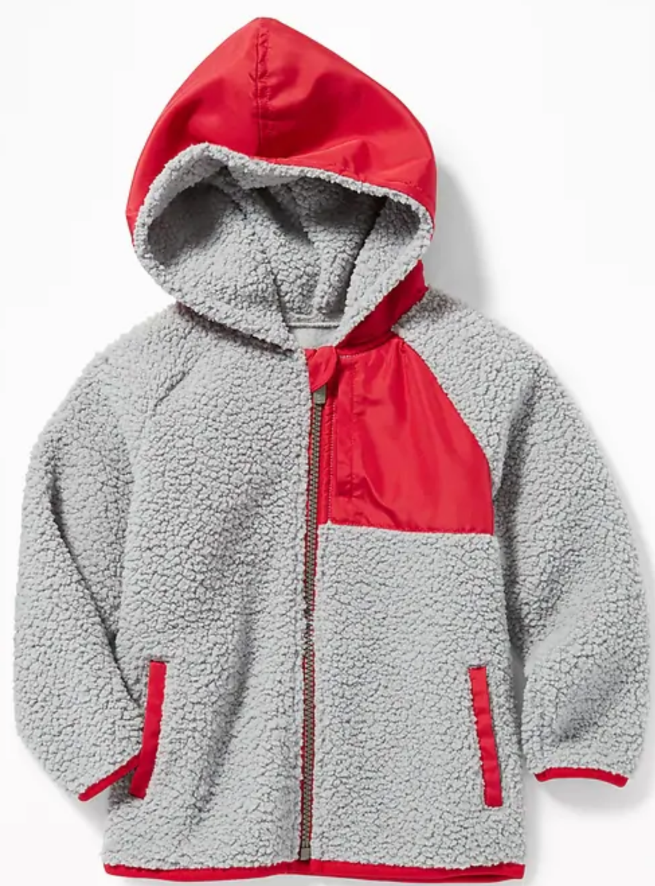 

Кофта Old Navy Плюшевая на Флисе 98 см Серый-Красный A0116416239