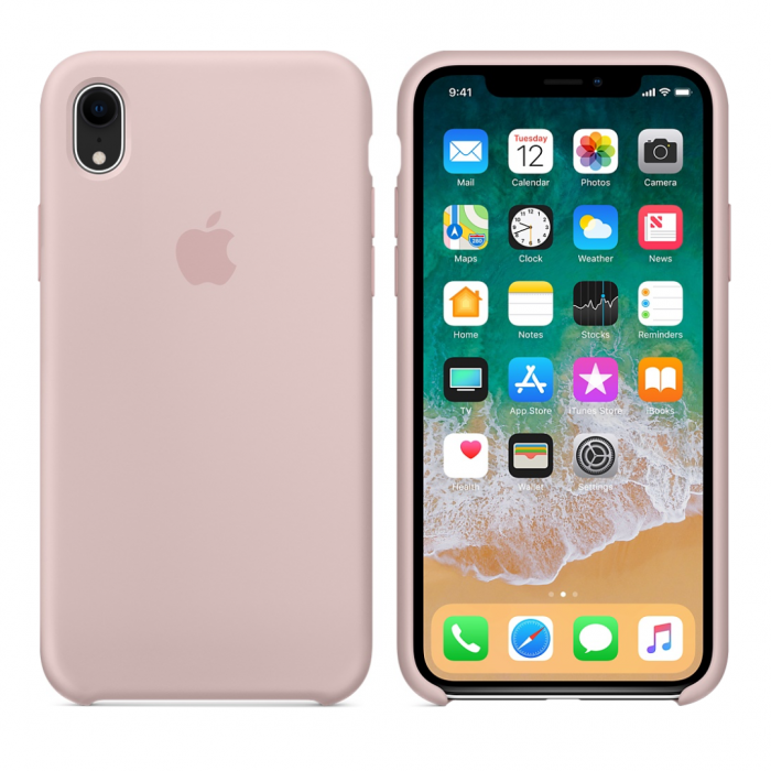 

Чехол Epik Silicone case (AAA) для Apple iPhone XR (6.1") Розовый/Pink Sand