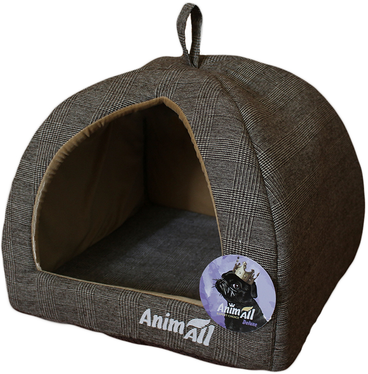 

Домик для собак и кошек AnimAll Ат 0966 Darling M Grey 41 x 41 x 32 см