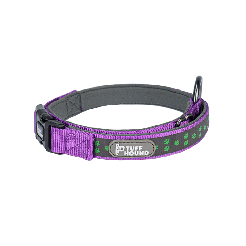 

Светоотражающий ошейник для собак TUFF HOUND 1537 Purple L с утяжкой