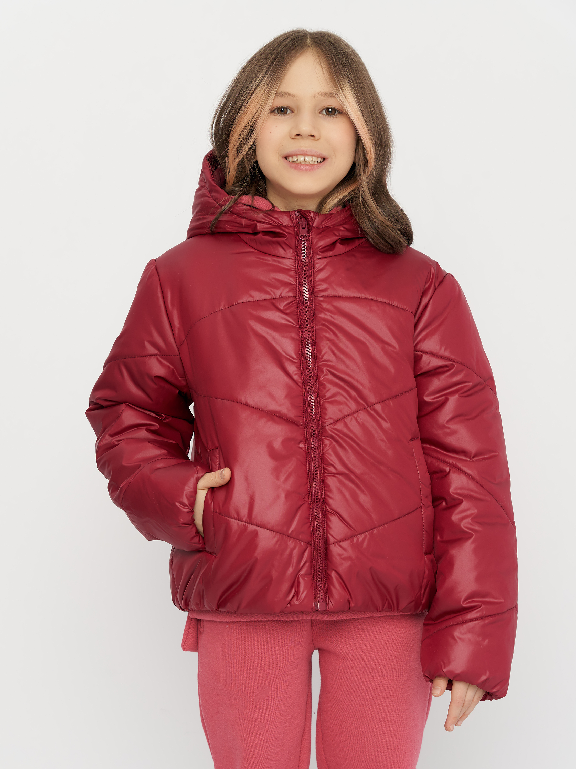 Акція на Дитяча демісезонна куртка для дівчинки Coccodrillo Outerwear Girl Kids ZC2152701OGK-017 110 см Червона від Rozetka